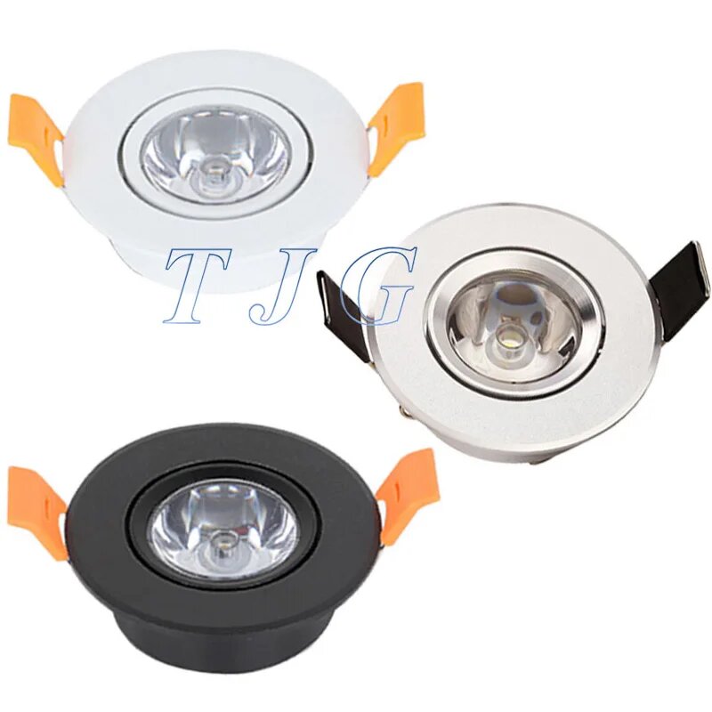 Светодиодные прожекторы TTaiJiGuan 1Вт 3Вт Black 3W No Dimmable Natural white 4000k
