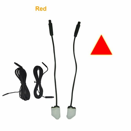 Система обнаружения слепых зон BSD для автомобиля, система обнаружения слепых зон, радар безопасности для вождения, изменение полосы движения, помощь при парковке, автомобильная идентификация, Красный