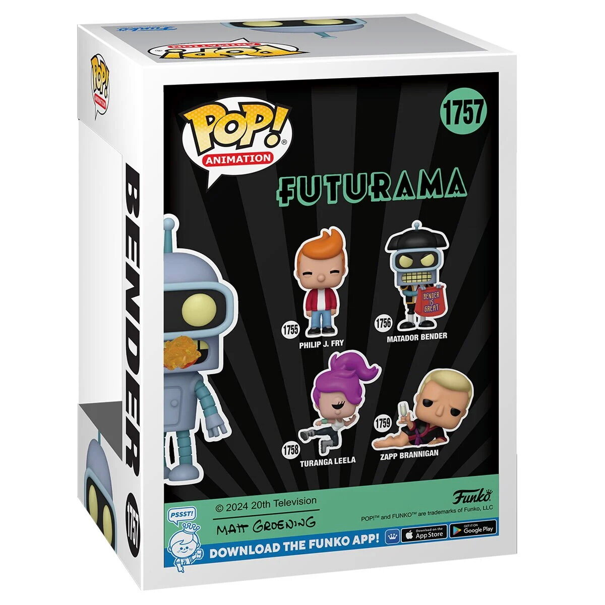 Фигурка Funko POP! Бендер c огненным дыханием (Bender with Fire Breath) #1757 — фото 1