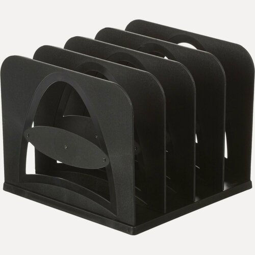 Изображение товара Подставка для сортировки бумаг Стамм, 210мм, 4 отделения, черный (СО02)