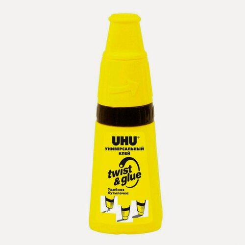 Изображение товара Клей контактный UHU Twist&Glue, универсальный с аппликатором, 35мл