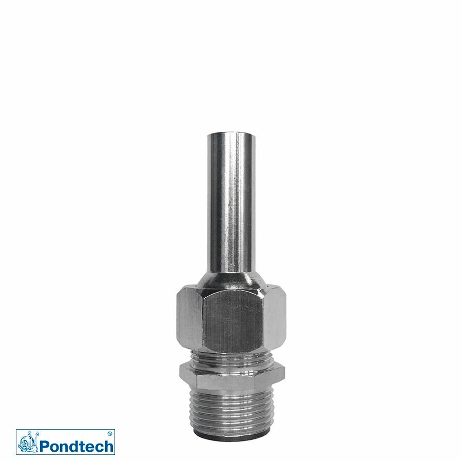 Фонтанная насадка, одноструйная, комета, Pondtech ZC 8S, латунь/хром, 8 мм, 1/2"