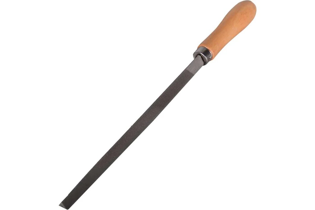 Вихрь Напильник трехгранный 200 мм с деревянной рукояткой 73/6/4/3 для точной обработки