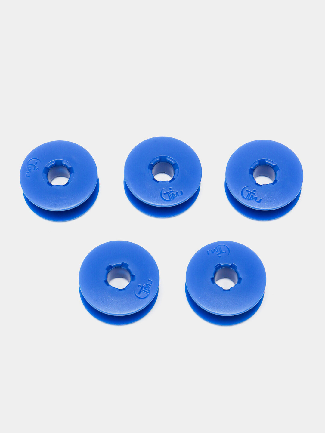 Шпулька, для промышленных швейных машин, пластик, синяя, 5шт — фото 1