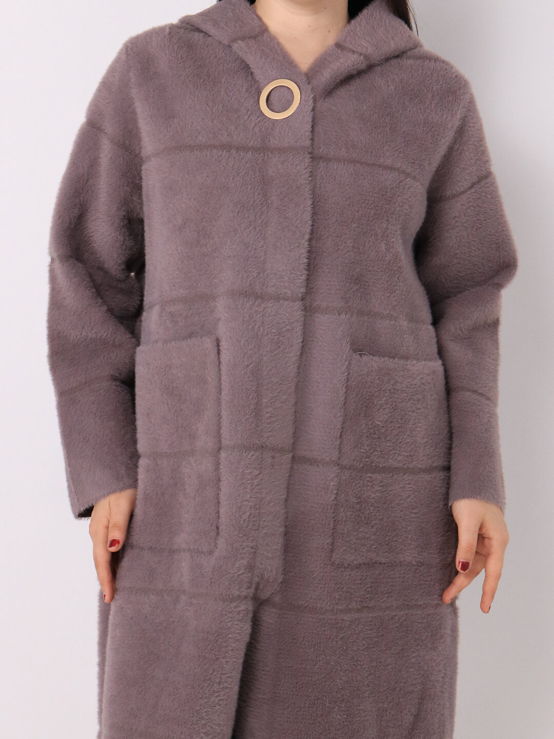 Пальто, размер One Size, Шоколадный — фото 1