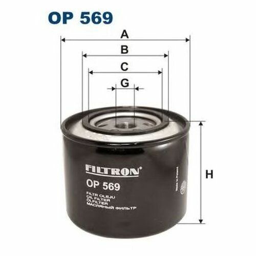 Фильтр масляный Filtron OP569