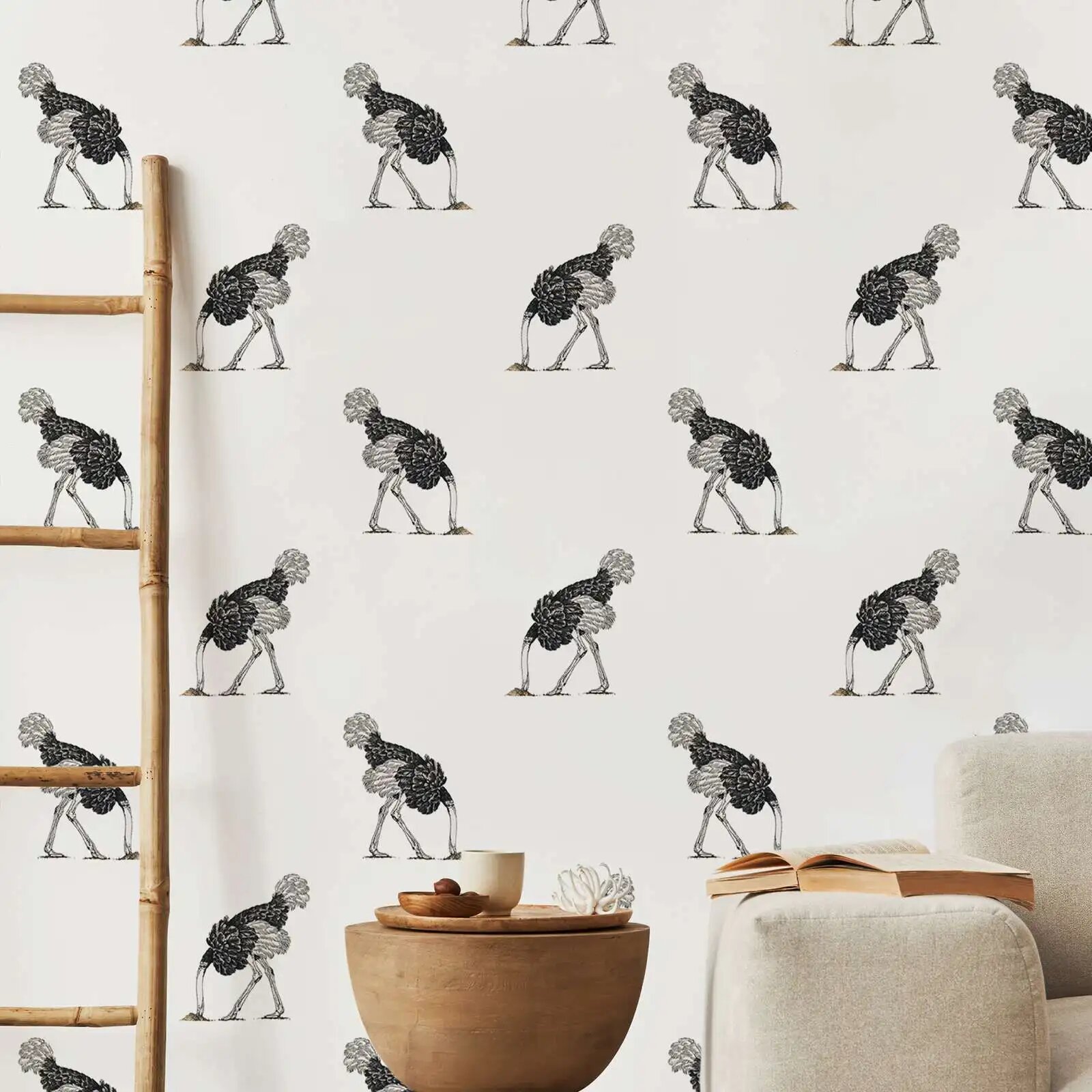 Обои pixel&wall "Милые животные", черный, Tradition Non-Woven