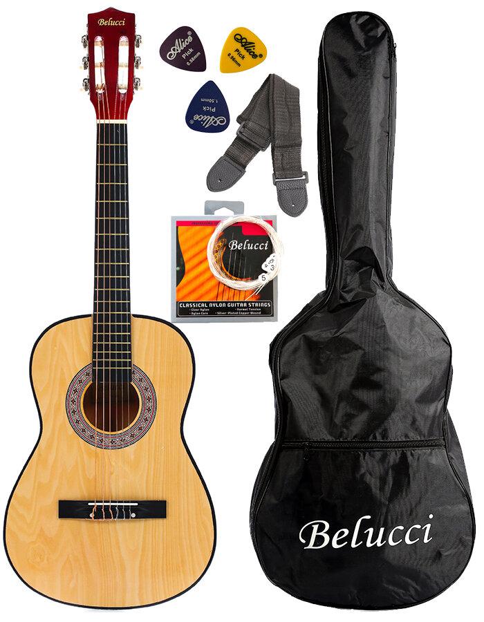 Классическая гитара 3/4 Belucci BC3605 N (Комплект)