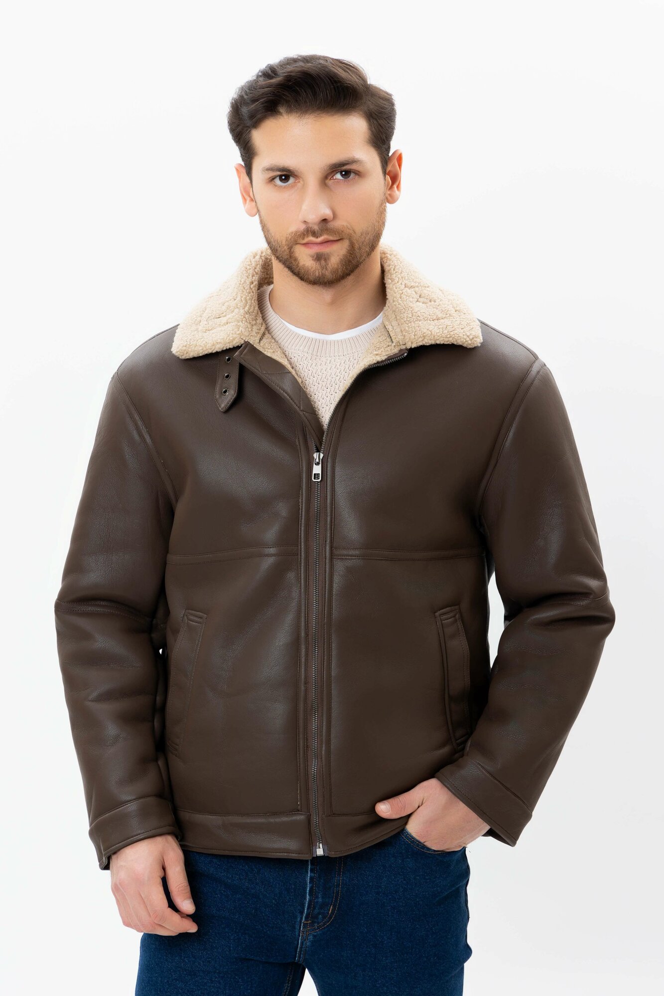 Дублёнка TERRA PRO, размер S, brown