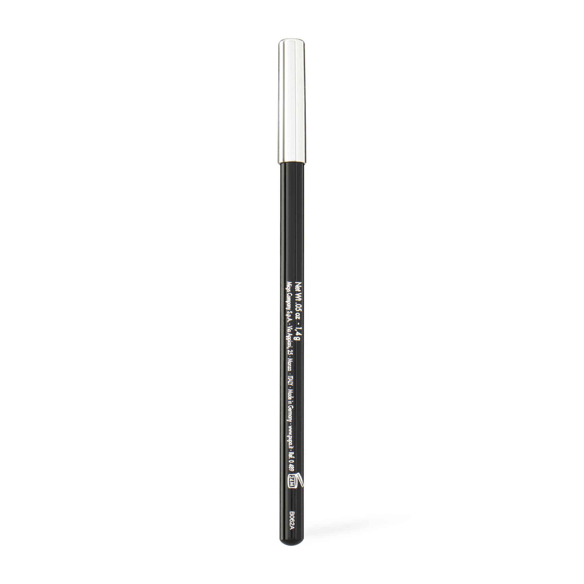 Карандаш для век Pupa True Eyes 01, черный, водостойкий, двусторонний, 1,4 г
