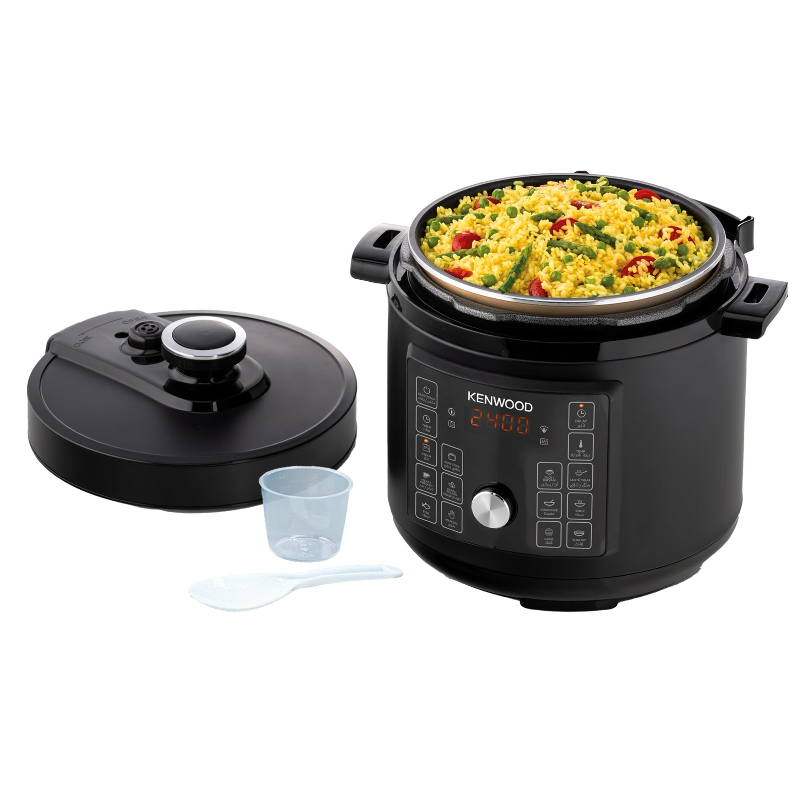 Мультиварка Kenwood PCM95.000BK, 16 программ, 8л, съемная крышка