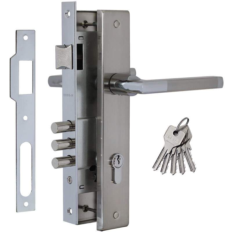 Замок врезной 108-85 M матовый хром Нора-М 17094