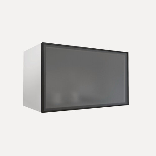Изображение товара Фасад из алюминиевого профиля со стеклом Aluminum Glass 59,7х36х2 см, черный анод/графит сатинат