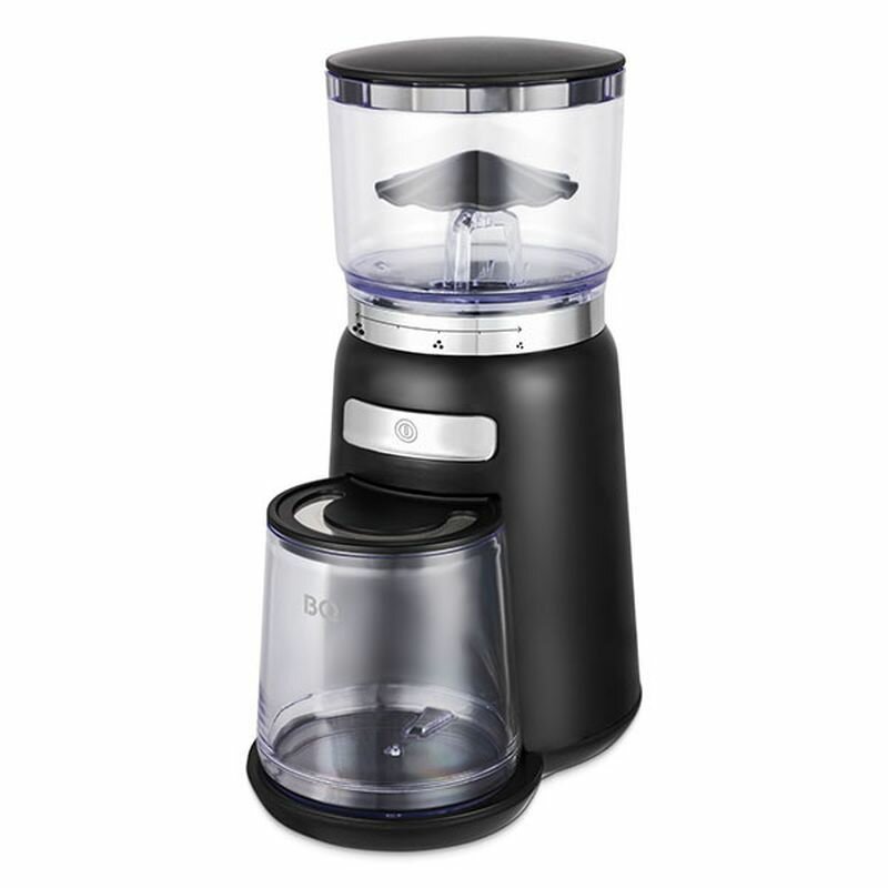Кофемолка электрическая BQ / БиКью CG2001 жерновая, пластиковая, черная, 130х275х182мм, мощность 120Вт / техника для кухни