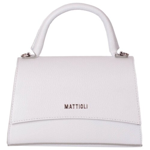 Сумка  клатч Mattioli классическая, натуральная кожа, голубой