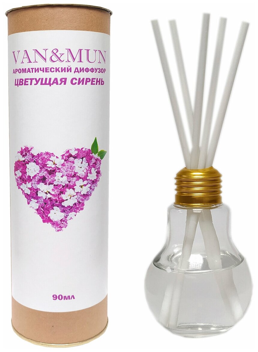 фото Ароматический диффузор VAN&MUN Цветущая сирень 90мл.