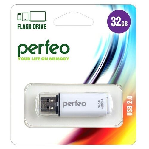 USB Flash PERFEO PF-C13W032 USB 32GB белый BL1