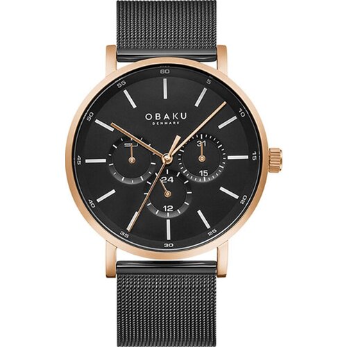 Наручные часы OBAKU Наручные часы Obaku V246GMVBMB, черный