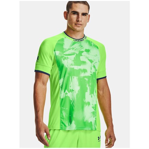 фото Футболка under armour challenger iii logo shirt размер xxl, hyper green / admiral - 389