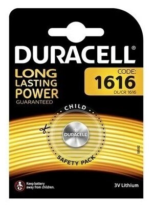 Батарея Duracell Lithium 1616-1BL CR1616 (1шт)