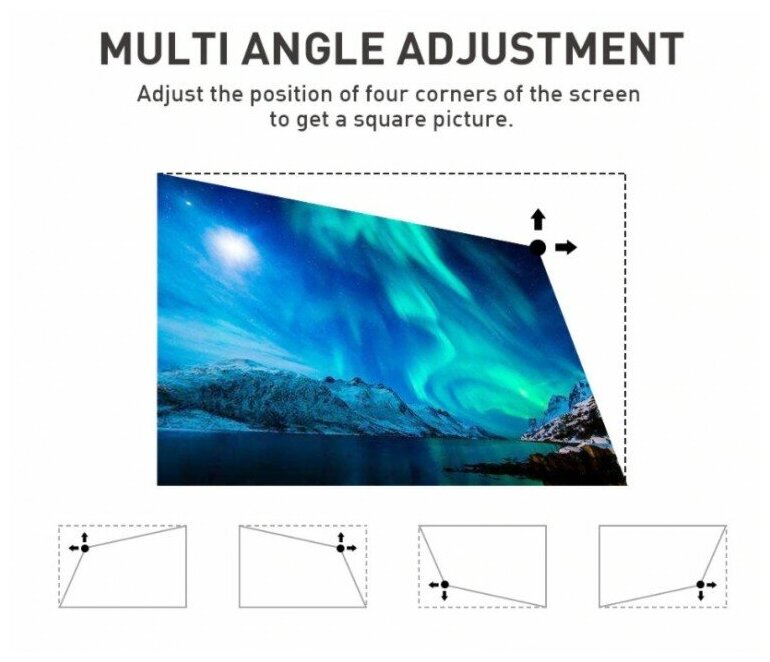 Проектор TouYinger D021 Android 3D WIFI Bluetooth черный