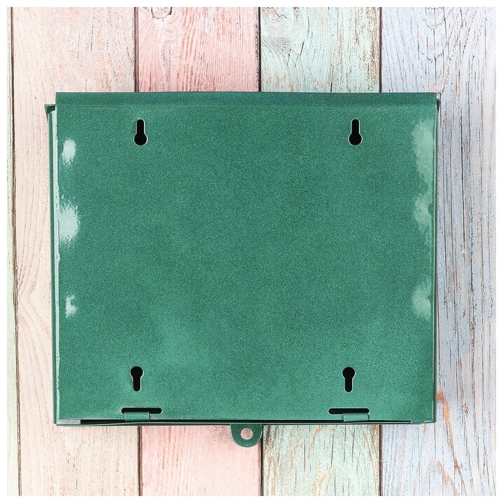 ЗдоровьЕ Ящик почтовый без замка (с петлёй), горизонтальный «Письмо», зелёный - фотография № 9
