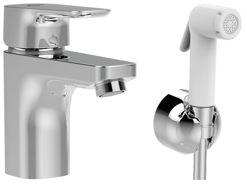 Ideal Standard CERAPLAN 3 Смеситель для умывальника B0919AA с гигиеническим душем, хром