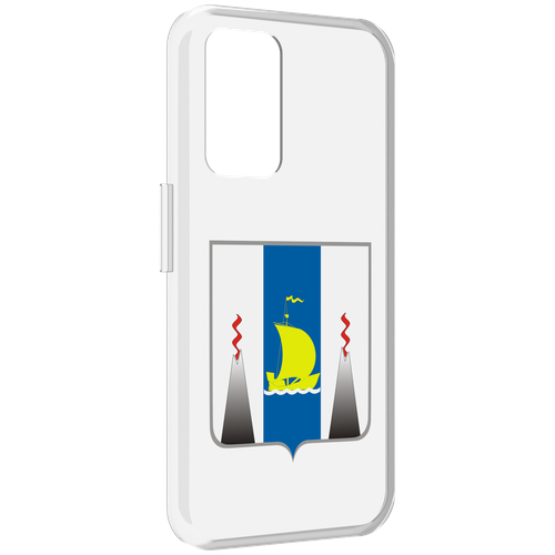 Чехол MyPads герб-сахалиснкой-области для Realme GT Neo3T задняя-панель-накладка-бампер