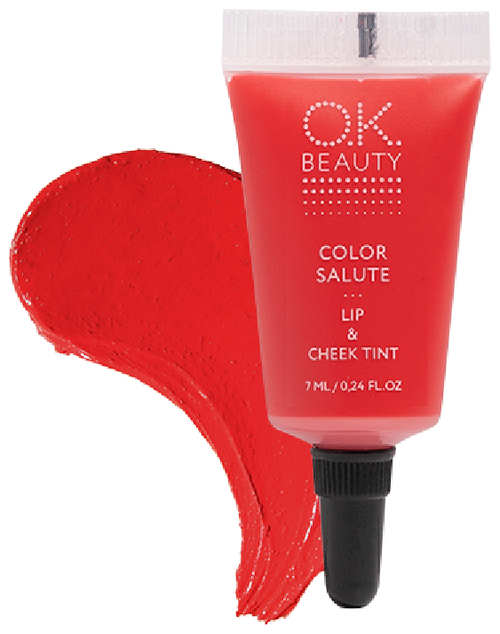 OK Beauty Тинт для губ и щек Color Salute, geisha