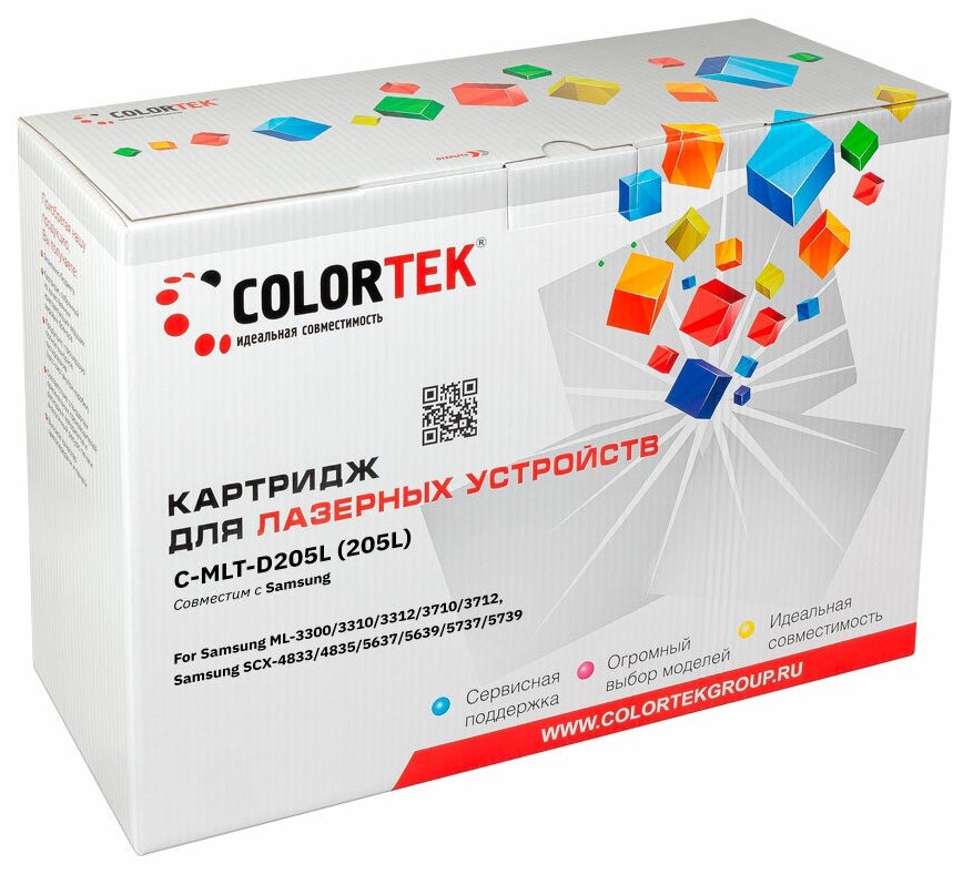 Картридж лазерный Colortek CT-MLT-D205L (205L) для принтеров Samsung