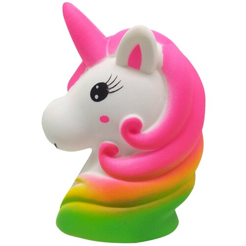 Антистрессовая игрушка Единорог сквиши большой розовый