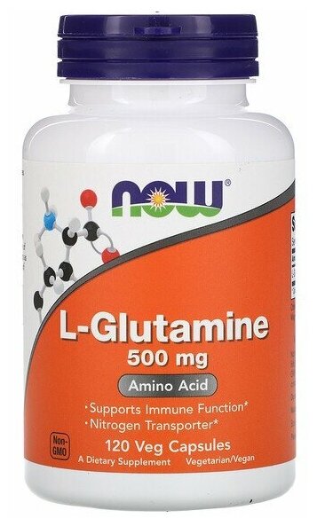 Now L Glutamine 500mg 120 caps