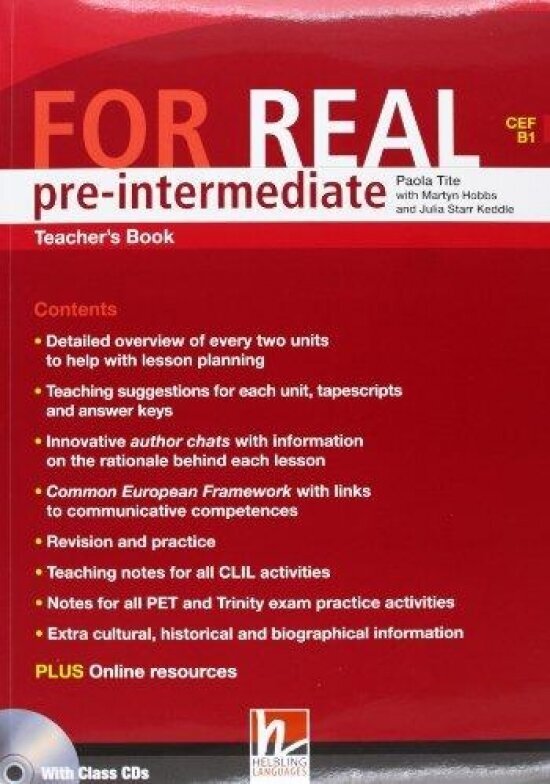 Книга For Real Pre-Intermediate Teacher's Pack (TB + TRB) with CD/CD-ROM - фото №1
