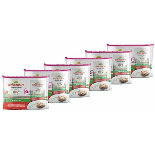 Almo Nature Набор 6 шт. по 55г паучи для Кошек с Курицей и Креветками (Multipack Classic Chicken and Shrimps) 0,33 кг х 6 шт. almo nature набор 6 шт по 55г паучи для кошек куриное филе multipack classic chicken fillet 0 33 кг х 6 шт