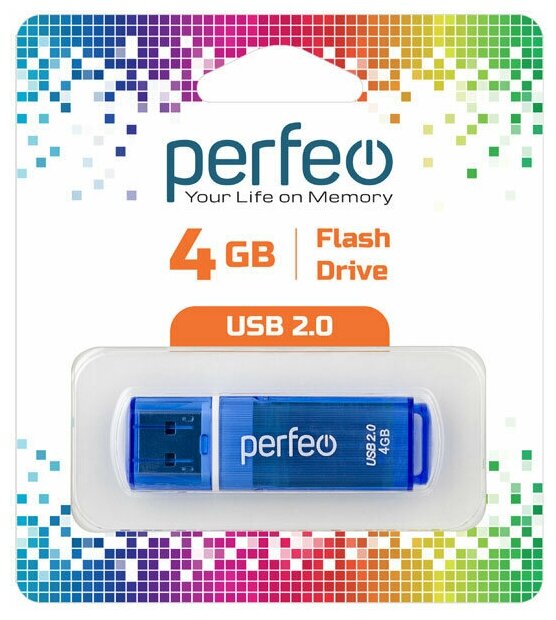 USB флешка Perfeo USB 4GB C13 Blue