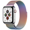 Ремешок миланская петля для Apple Watch 42-44-45 mm, Series 1-7, SE / Металлический браслет (milanese loop) для смарт часов Эпл Вотч, Перламутровый - изображение