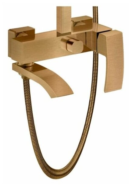 Душевая система со смесителем и тропическим душем Grocenberg SHOWER GB7007-1BR бронза — фото 1
