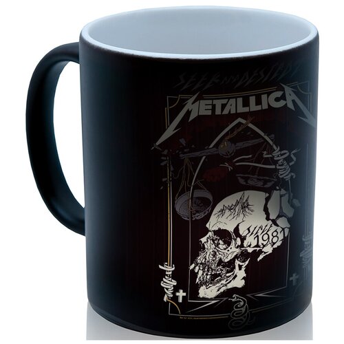 фото Кружка хамелеон metallica весы, крутой сувенир drabs
