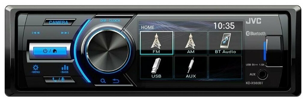 Автомагнитола JVC KD-X560BT с Bluetooth