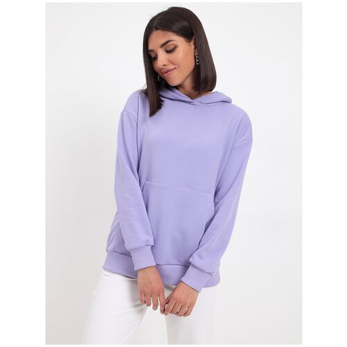 фото Худи женское katharina kross kk-hk-003k-лиловый, прямой силуэт / сlassic fit, цвет сиреневый, размер 52-54 (xl)