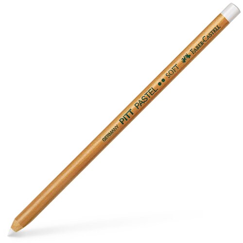 Faber-Castell Пастельный карандаш Pitt Pastel 101 белый, мягкий, белый