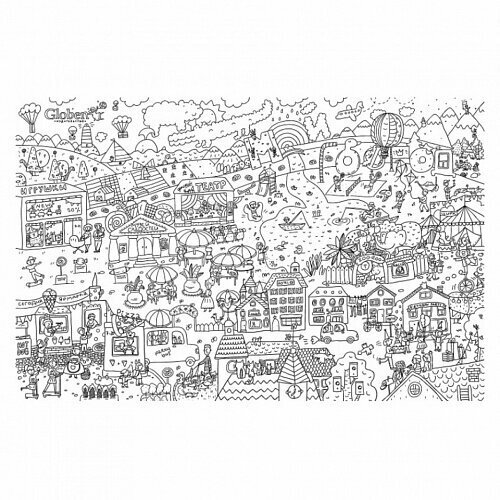 Огромная раскраска 