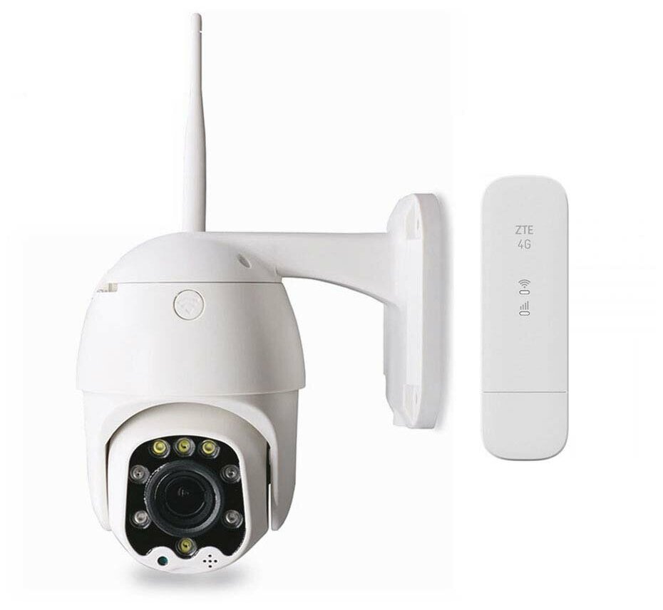 Комплект видеонаблюдения 4G мобильный 2Мп Ps-Link C2WPM5X 1 поворотная камера для улицы с 5x зумом