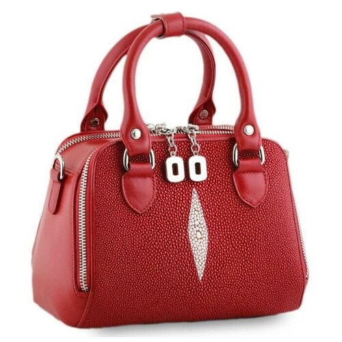 Маленькая женская сумка из натуральной кожи ската