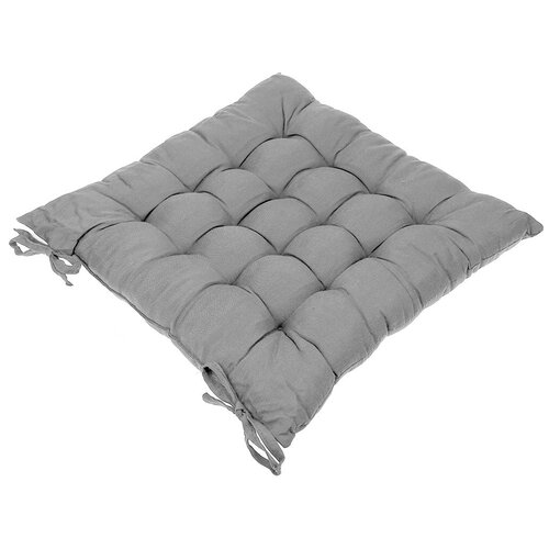Подушка на стул House-wares, 40х40х5 см., светло-серый, 100% полиэстер, наполнитель синтепон
