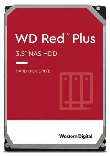 Жесткий диск Sata Western Digital 12TB 6GBS 256MB RED Plus Wd120efbx