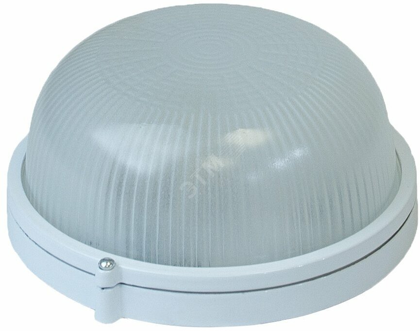 фото Светильник НБП круг/белый, 60Вт, IP54 (03-60-001) Юпитер (1хЕ27, банник) (JP1301-01) (юпитер)