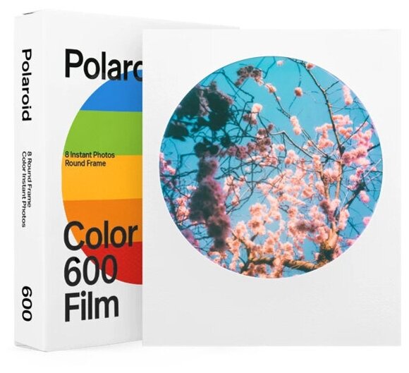  Polaroid 600 Color Film Round Frame, 8 