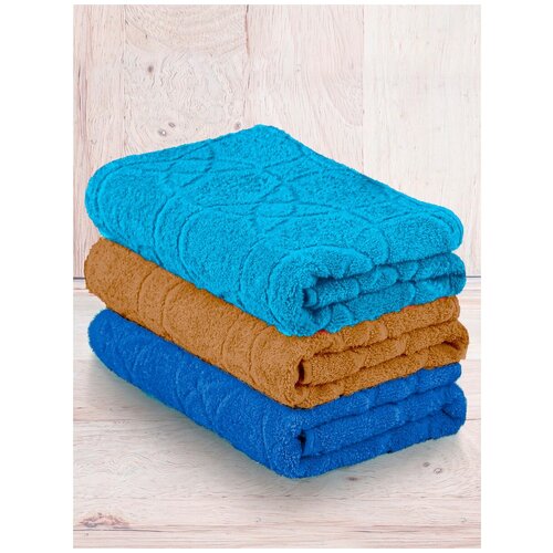 фото Набор махровых полотенец yasmin 3шт(50*100) туркмения