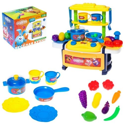 Игровой набор «Веселая кухня», Смешарики набор посуды детской игровой веселая кухня смешарики
